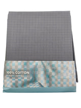 Raymond 100% Cotton Grey Checked Shirt Fabric