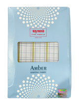 Raymond Amber White Checked Pure Cotton Shirt Fabric
