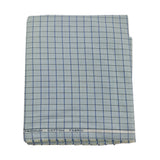 Raymond 100% Cotton Blue Checked Shirt Fabric