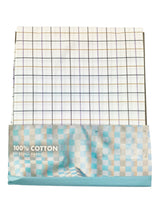 Raymond 100% Cotton White Checked Shirt Fabric