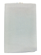 Raymond Amber White Checked Pure Cotton Shirt Fabric