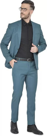 Mans Fab PolyViscose Rayon Solid Blazer