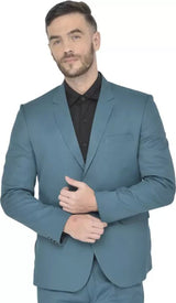 Mans Fab PolyViscose Rayon Solid Blazer