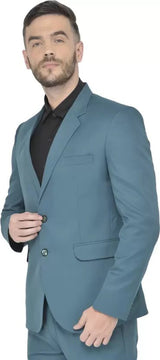 Mans Fab PolyViscose Rayon Solid Blazer