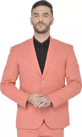 Mans Fab PolyViscose Rayon Solid Blazer