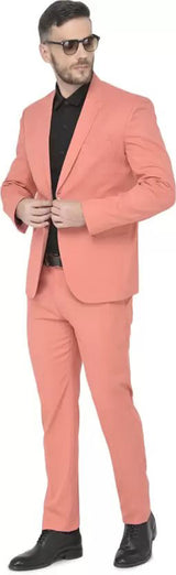 Mans Fab PolyViscose Rayon Solid Blazer