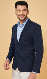 Mans Fab PolyViscose Rayon Solid Blazer
