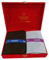 Raymond Pure Cotton Checkered Shirt & Trouser Fabric