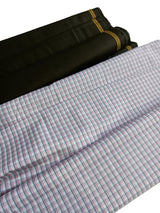 Raymond Pure Cotton Checkered Shirt & Trouser Fabric