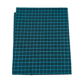 Raymond 100% Cotton Blue Checked Shirt Fabric