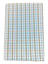 Raymond Amber White Checked Pure Cotton Shirt Fabric