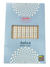 Raymond Amber White Checked Pure Cotton Shirt Fabric