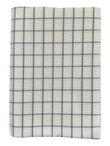 Raymond Amber White Checked Pure Cotton Shirt Fabric
