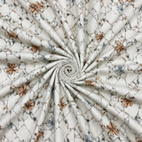 Giza Cotton Satin Small Print Shirting Fabric 1.60 Meter – Mans Fab