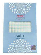 Raymond Amber White Checked Pure Cotton Shirt Fabric
