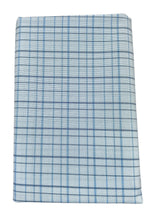 Raymond Amber Blue Checked Pure Cotton Shirt Fabric