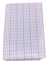 Raymond Amber Pink Checked Pure Cotton Shirt Fabric