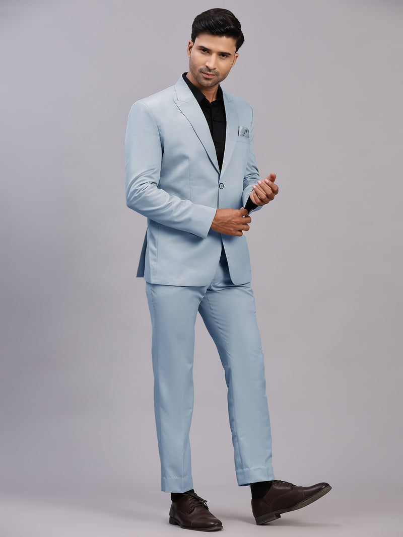 Mans Fab Men Single Breasted Solid Suit-018