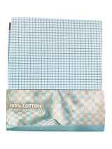 Raymond 100% Cotton Blue Checked Shirt Fabric