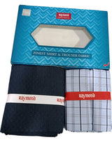 Raymond Unstitched Cotton Checkered Shirt & Trouser Fabric