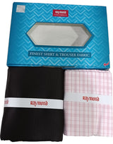 Raymond Unstitched Cotton Checkered Shirt & Trouser Fabric