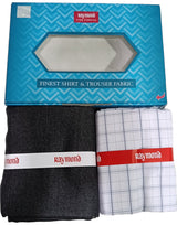 Raymond Unstitched Cotton Checkered Shirt & Trouser Fabric