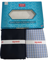 Raymond Unstitched Cotton Checkered Shirt & Trouser Fabric