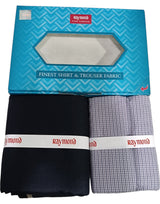 Raymond Unstitched Cotton Checkered Shirt & Trouser Fabric