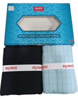 Raymond Unstitched Cotton Checkered Shirt & Trouser Fabric