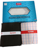 Raymond Unstitched Cotton Checkered Shirt & Trouser Fabric