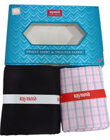 Raymond Unstitched Cotton Checkered Shirt & Trouser Fabric