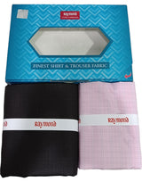 Raymond Unstitched Cotton Checkered Shirt & Trouser Fabric