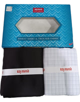 Raymond Unstitched Cotton Checkered Shirt & Trouser Fabric