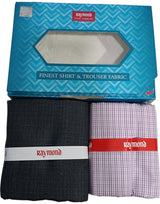 Raymond Unstitched Cotton Checkered Shirt & Trouser Fabric
