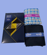 Raymond Unstitched Viscose Rayon Shirt & Trouser Fabric Checkered