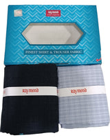 Raymond Unstitched Cotton Checkered Shirt & Trouser Fabric