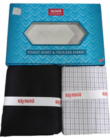 Raymond Unstitched Cotton Checkered Shirt & Trouser Fabric