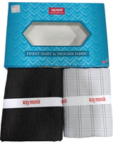 Raymond Unstitched Cotton Checkered Shirt & Trouser Fabric