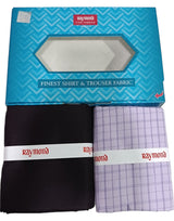 Raymond Unstitched Cotton Checkered Shirt & Trouser Fabric