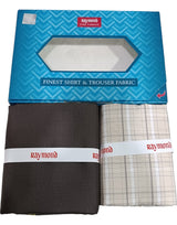 Raymond Unstitched Cotton Checkered Shirt & Trouser Fabric