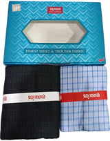 Raymond Unstitched Cotton Checkered Shirt & Trouser Fabric