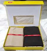 Raymond Unstitched Cotton Checkered Shirt & Trouser Fabric