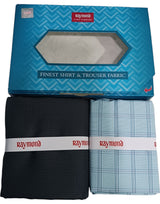Raymond Unstitched Cotton Checkered Shirt & Trouser Fabric