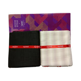 Raymond Unstitched Cotton Checkered Shirt & Trouser Fabric.