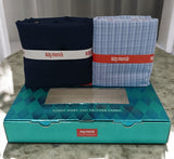 Raymond Unstitched Cotton Checkered Shirt & Trouser Fabric