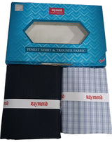 Raymond Unstitched Cotton Checkered Shirt & Trouser Fabric