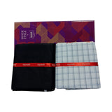 Raymond Unstitched Cotton Checkered Shirt & Trouser Fabric.