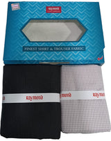 Raymond Unstitched Cotton Checkered Shirt & Trouser Fabric