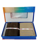 Raymond Unstitched Cotton Blend Shirt & Trouser Fabric.