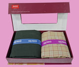 Raymond Unstitched Viscose Rayon Shirt & Trouser Fabric Checkered